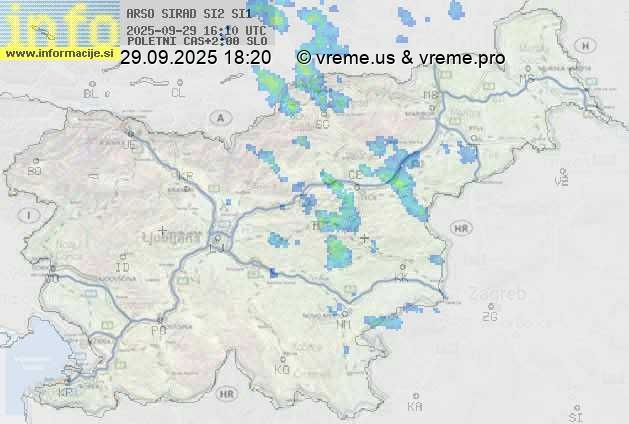 Radarska karta padavin
