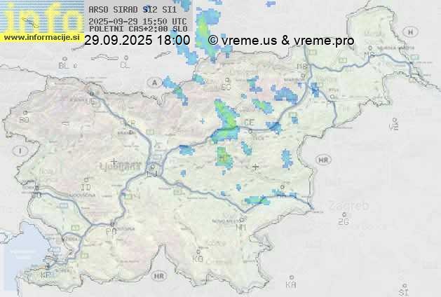 Radarska karta padavin