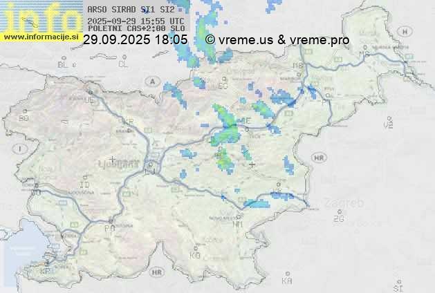 Radarska karta padavin