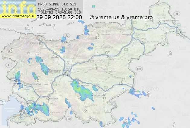 Radarska karta padavin