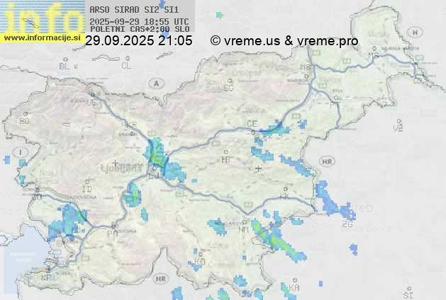Radarska karta padavin