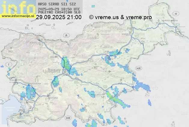 Radarska karta padavin