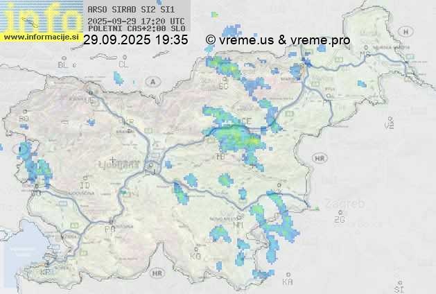 Radarska karta padavin