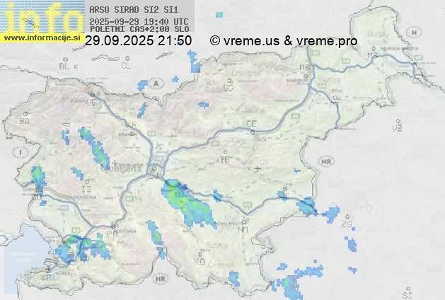 Radarska karta padavin