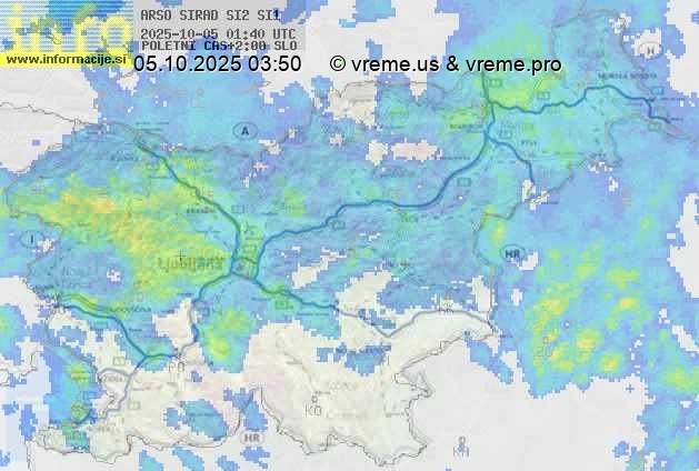 Radarska karta padavin