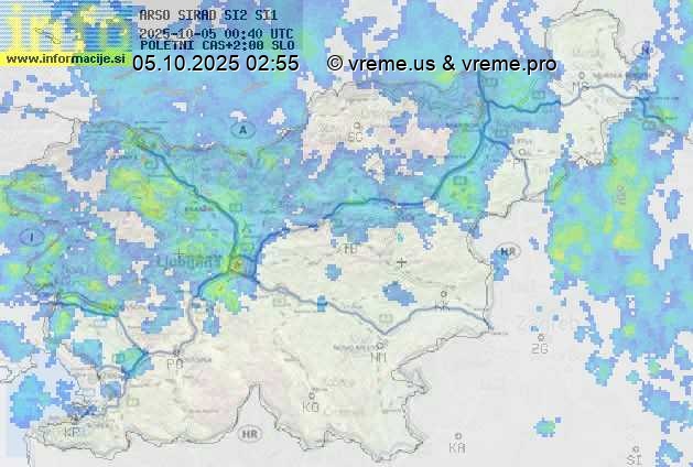 Radarska karta padavin