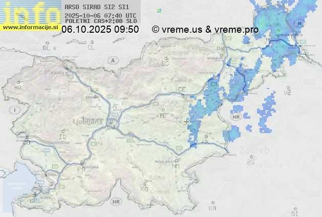 Radarska karta padavin