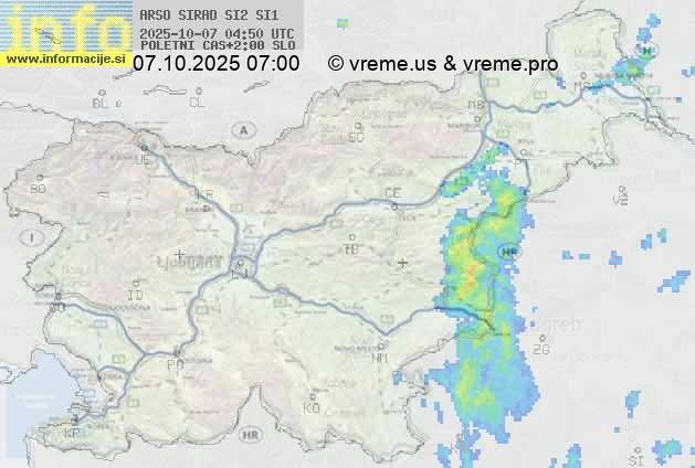 Radarska karta padavin