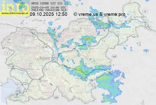 Radarska karta padavin