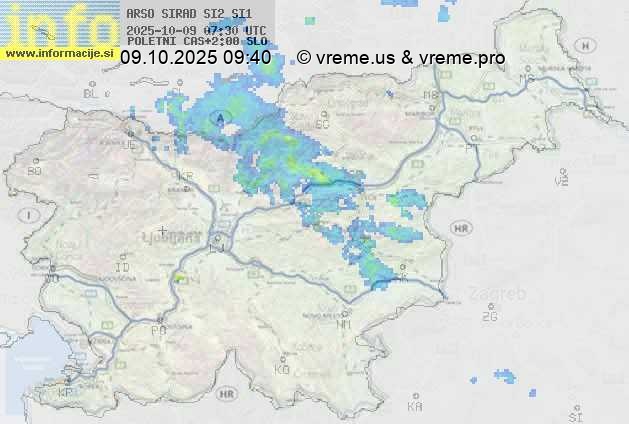Radarska karta padavin