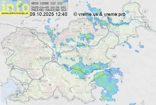 Radarska karta padavin