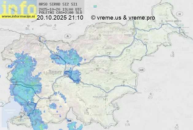 Radarska karta padavin
