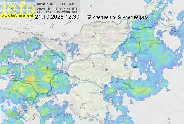 Radarska karta padavin