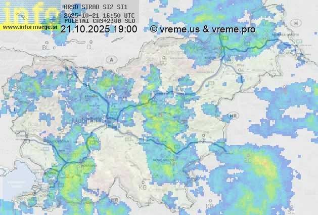 Radarska karta padavin