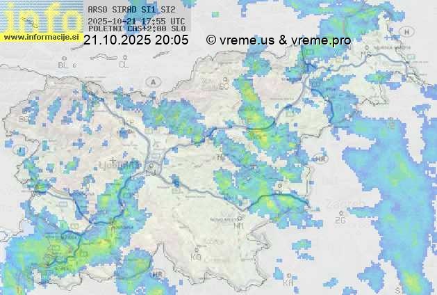 Radarska karta padavin