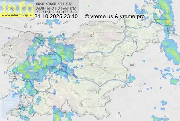 Radarska karta padavin