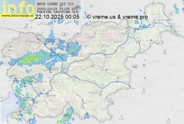 Radarska karta padavin
