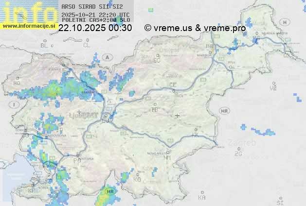 Radarska karta padavin