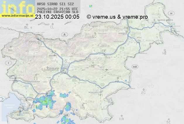 Radarska karta padavin