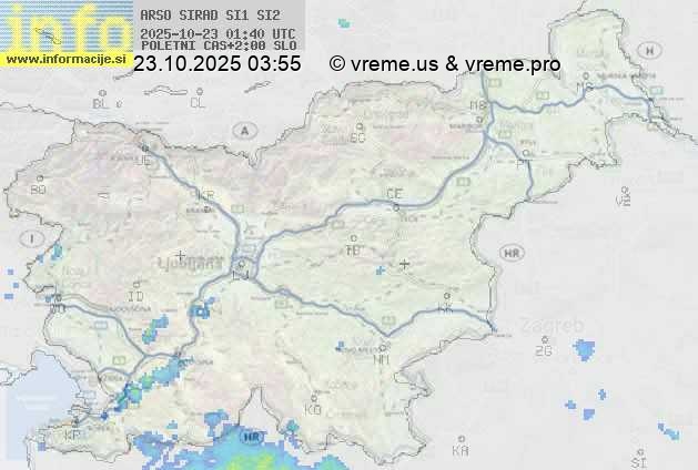 Radarska karta padavin