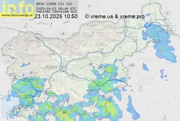 Radarska karta padavin