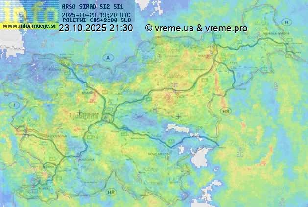 Radarska karta padavin