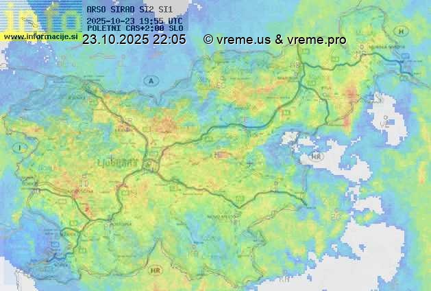 Radarska karta padavin