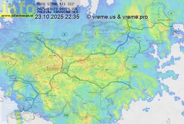 Radarska karta padavin