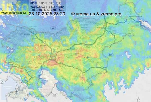 Radarska karta padavin