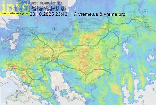 Radarska karta padavin
