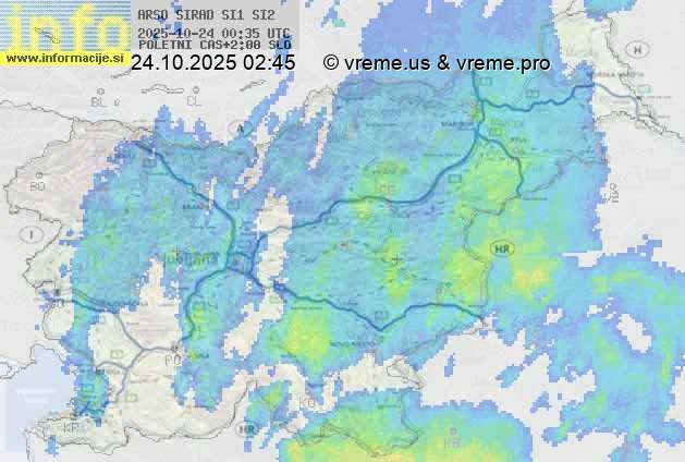 Radarska karta padavin