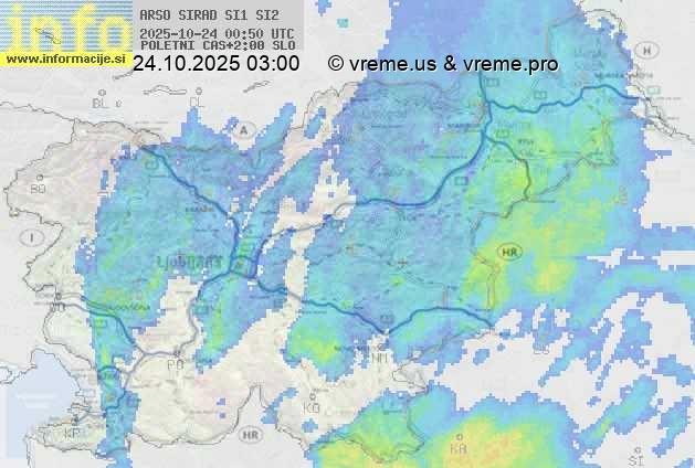 Radarska karta padavin
