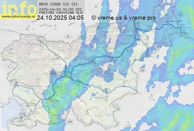 Radarska karta padavin