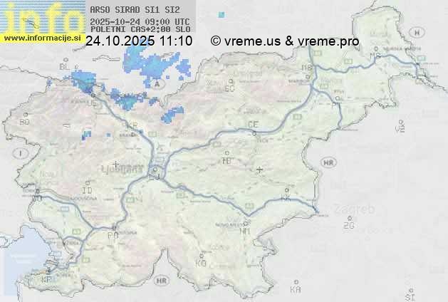 Radarska karta padavin