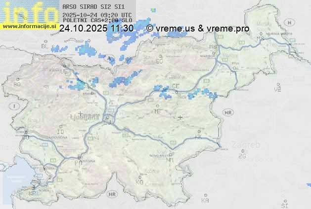 Radarska karta padavin