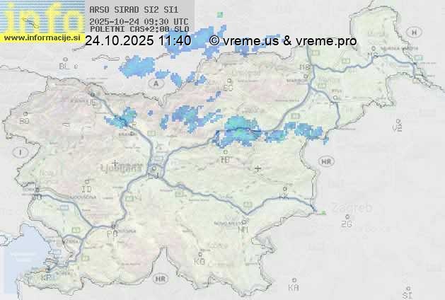 Radarska karta padavin