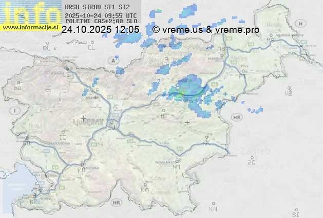 Radarska karta padavin