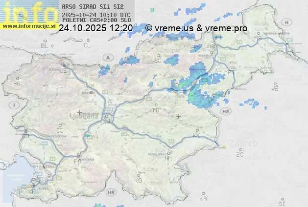 Radarska karta padavin