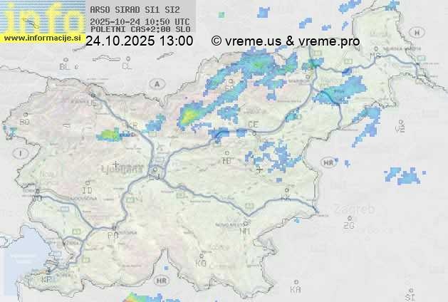Radarska karta padavin
