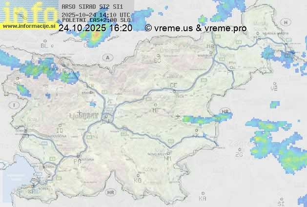 Radarska karta padavin