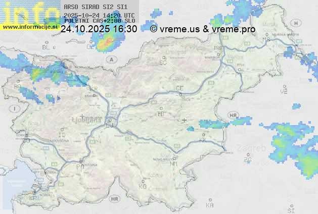 Radarska karta padavin