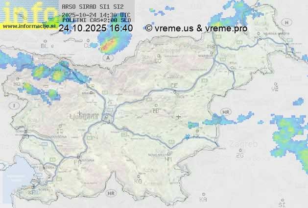 Radarska karta padavin