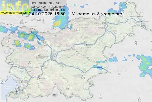 Radarska karta padavin