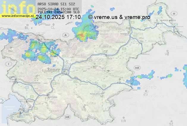 Radarska karta padavin
