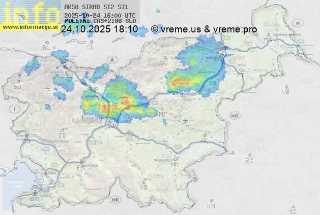 Radarska karta padavin