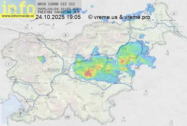 Radarska karta padavin