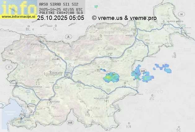 Radarska karta padavin