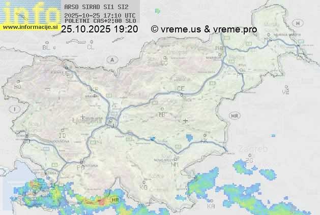 Radarska karta padavin