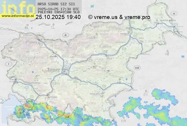 Radarska karta padavin