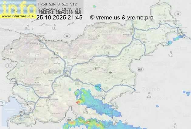 Radarska karta padavin